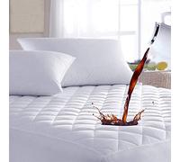 Dudu N Girlie Deep Single Mattress Protector - Waterproof Fitted Mattress Cover - Quilted Anti - Allergy Mattress Protector Topper Pad (Single 90 x 190+25 cm)