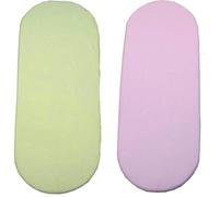 Dudu N Girlie Moses Basket Fitted Sheets Set - 100% Jersey Cotton Bassinet Size Newborn Hypoallergenic Breathable Easy Care Soft Fitted Sheet For Baby Bassinet (Pack of 2, Pink & Yellow)