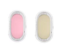 Dudu N Girlie Moses Basket Sheets Fully Fitted - 75 x 30 Moses Basket Bedding - Hypoallergenic Baby Pram Sheets Bedding Elasticated Breathable Easy Care (Pack of 2, Cream & Pink)