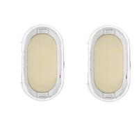 Dudu N Girlie Moses Basket Sheets Fully Fitted - 75 x 30 Moses Basket Bedding - Hypoallergenic Baby Pram Sheets Bedding Elasticated Breathable Easy Care (Pack of 2, Cream)