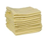 DUDU N GIRLIE - Pack of 3-100% Cotton Small Muslin Squares - Breathable & Soft Baby Burp Cloths Extra Large - Newborn Essential - Muslin Face Cloths 70cm x 70cm, Grey