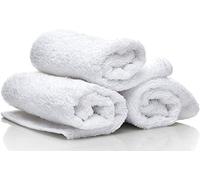 Dudu N Girlie Soft Terry Towelling Nappies 100% Ring Spun Cotton - 3 Pack 60x60cm Reusable Washable Cloths, Absorbent Flannels & Wipes, Supreme Quality Essentials for Newborn Care (White)