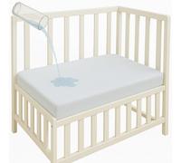 Dudu N Girlie Terry Cotton Waterproof Mini Cot Mattress Protector, 100x50cm - Silent & Breathable Space Saver Bed Cover, Snug Fit Anti-Allergy Shield