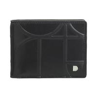DUDU Portafoglio da Uomo in Pelle Stampata Con Clip Fermasoldi, Piccolo Portafogli Sottile Compatto Con Protezione RFID - Porta Carte di Credito e Zip Posteriore Black_Taupe