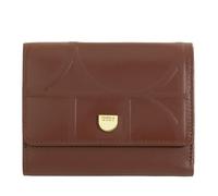 DUDU Portafoglio Donna Piccolo RFID in Vera Pelle Stampata, Portafogli con Tasca a Cerniera - Elegant, Compatto da Borsetta, Perfetto per Carte e Monete Chocolate_lilac