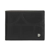 DUDU RFID Blocking Men's Printed Leather Wallet, Small Pockets, Wallet with Credit Card Slots, Black_Taupe