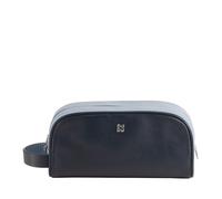 DUDU Toiletry Bag for Man Woman in Soft Leaher, Wash Bag for Travels with Double