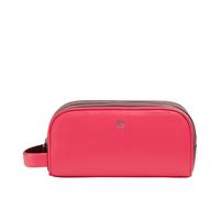 DUDU Toiletry Bag for Man Woman in Soft Leaher, Wash Bag for Travels with Double