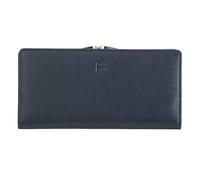 DuDu Wallet RFID protection Leather 19.5 cm blue