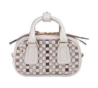 DuDu Woven Handbag Genuine Leather 20.5 cm beige