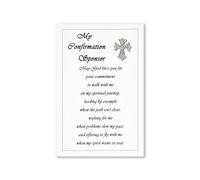 Duduboy Catholic Confirmation Gifts | Diamond Religious Confirmation Cross Pin with Card, Scratch Off Will You be My Confirmation Sponsor Card | Christian Faith Gift Confirmation Gifts for Girls/Boys