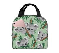 Duduho Cute Koala Lunch Bag Compact Tote Bag Reusable Lunch Box Container For Women Men School Office Work