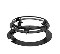 DUDUYANG Motorcycle Headlight 7" Inch H4 LED Moto Headlight DRL Hi/Lo Beam Halo Ring Amber Angel Eye For Softail For Slim For Fat Boy For JEEP For Lada(Black 7 inch size)