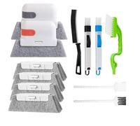 DuDuZui 12PCS Window Track Cleaner Brush Set, Hand-held Magic Window Track Cleaning Tools, for Sliding Door, Sill, Blinds, Shower Door Tracks, Sink, Faucet, Tile, Car Vents, Keyboard