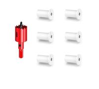 DuDuZui 6PCS White Wall Bushing for Starlink Cable, 19mm 3/4Inch Wall Grommets for Starlink Cable, Feed-Through Ethernet Cable Grommet for Starlink Cable and Furniture Wire Hole, with 1PC Hole Saw