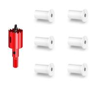 DuDuZui 6PCS White Wall Bushing for Starlink Cable, 25mm 1 Inch Ethernet Wall Grommets, Feed-Through Ethernet Cable Grommet for Starlink Cable and Furniture Wire Hole, with 1PC Hole Saw