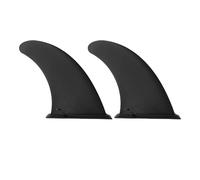 DuDuZui Universal 9" SUP Fin, 2PCS Quick Release Detachable Reinforced Surfboard Fins - Easy Installation, Black