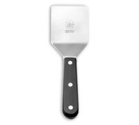 DUE BUOI Small Square Spatula - dimension 2.56" X 2.56" - Solid stainless steel - Professional quality restaurant - Kitchen bbq grill griddle pastry Hamburger - Full Tang Triple Riveted. ICQ Approved.