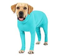 Due Felice Dog Surgery Recovery Onesie for Female Male Dogs - Surgical Suit With Legs for Small Medium Large Dogs - Green/XL