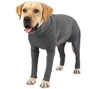 Due Felice Dog Surgery Recovery Suit Dog Onesie for Female Male Dogs Surgical Recovery Suit After Surgery with Legs for Small Medium Large Dogs Grey/S