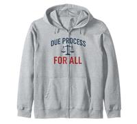 Due Process For All - Equal Justice Scales Zip Hoodie