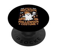 Due to Inflation This is My Funny Ghost Halloween Costume PopSockets Adhesive PopGrip