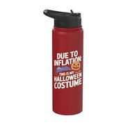 Due to Inflation This is My Halloween Costume Stainless Steel Insulated Water Bottle