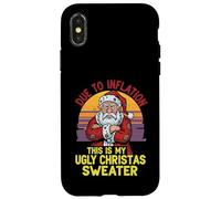 Due to Inflation This Is My Ugly Christmas Annoyed Santa Case for iPhone X/XS