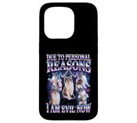 Due To Personal Reasons I Am Evil Now Cat Humor Case for iPhone 15 Pro