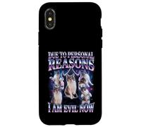 Due To Personal Reasons I Am Evil Now Cat Humor Case for iPhone X/XS