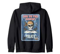 Due To The Economy This Is My Pirate Costume Funny pirate Zip Hoodie
