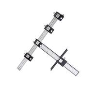DUEBEL Cabinet Hardware Jig, Adjustable Punch Locator Drill Guide Sleeve Wood Drilling Dowelling Cabinet Hardware Template Tool for Installation of Handles Knobs on Doors and Drawer Pull
