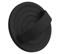 DUEDUE 2025 Upgraded Magnetic Phone Grip, Compatible with MagSafe, Silicone Comfy Removable Loop Grip, Phone Grip Finger Ring Holder for Back of Phone for iPhone /16/15/14/13/12 Series,Black