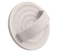 DUEDUE 2025 Upgraded Magnetic Phone Grip, Compatible with MagSafe, Silicone Comfy Removable Loop Grip, Phone Grip Finger Ring Holder for Back of Phone for iPhone /16/15/14/13/12 Series,Stone