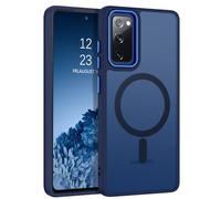 DUEDUE Design for Samsung Galaxy S20 FE Case Magnetic[Compatible with Magsafe], Translucent Matte Back Protective Cover Anti-Scratch Shockproof Phone Case for Samsung S20 FE 4G/5G, Deep Blue