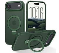 DUEDUE for iPhone Air Case with Stand, Invisible Ring Holde, Fit for Magsafer, Military-Grade Drop Protection, Slim Translucent Back Phone Case for iPhone Air 6.5", Green
