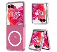 DUEDUE for Motorola Razr Plus 2025/2024 Case, Moto Razr 50 Ultra 5G Case Magnetic, Slim Protective Cover Shockproof Phone Case for Motorola Razr+ Plus 2025/2024/ Razr 50 Ultra 5G 6.9", Clear