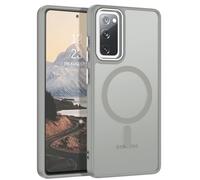 DUEDUE for Samsung Galaxy S20 FE Case Magnetic[Compatible with Magsafe], Translucent Matte Back Full Body Protective Cover Anti-Scratch Shockproof Phone Case for Galaxy S20 FE 4G/5G, Grey