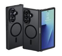DUEDUE for Samsung Galaxy Z Fold 7 Case Magnetic[Compatible with MagSafe], Dual Layer Anti-Scratch Shockproof Cover Slim Full Protective Phone Case for Galaxy Z Fold 7 8", Black