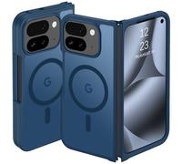 DUEDUE Magnetic for Google Pixel 10 Pro Fold Case, [Compatible with MagSafe and Pixelsnap], Slim Thin Translucent Matte Back Cover, Shockproof Phone Case for Google Pixel 10 Pro Fold, Blue