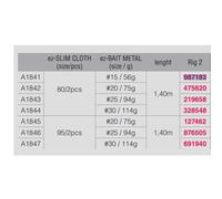 Duel Ez Slim Cloth+bait Metal 25/94g Rig 2 Squid Jig 95 Mm
