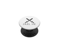 Duel Me Sword Fighting Medieval Knight European Funny PopSockets Adhesive PopGrip