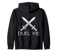 Duel Me Sword Fighting Medieval Knight European Zip Hoodie