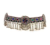 Duel On Jewel Afghan Kuchi Tribal Womens Coins Waist Hip Belt Halime Ertuğrul Kayi Turkman - Belly Dancing Navratri, Glass
