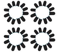 Duendhd 18-Pin Carbon Fiber Finger Sleeves for PUBG Mobile Games Contact Screen Finger Sleeves(48 Pcs)