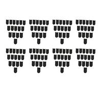 Duendhd 18-Pin Carbon Fiber Finger Sleeves for PUBG Mobile Games Press Screen Finger Sleeves (128 Pcs)