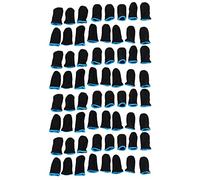 Duendhd 18-Pin Carbon Fiber Finger Sleeves For PUBG Mobile Games Press Screen Finger Sleeves(64 Pcs)