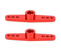 Duendhd 2X 25T Steering Servo Arm Horn Metal Parts Double Steering Arm for Futaba