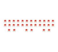 Duendhd 30Pcs Plastic For Cherry Red 3 Pin MX RGB Mechanical Switch Keyboard Replacement