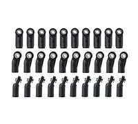 Duendhd 30PCS Plastic Rod Ends Link Balls Head Linkage Joint for 1/10 RC Crawler Car Axial SCX10 II 90046 Parts Accessories